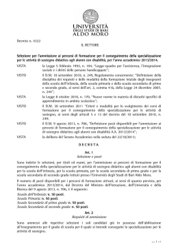 D.R. n. 4322 del 12/11/2013 con Rettifica