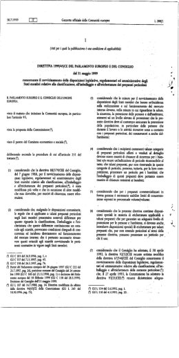 D1RETIlVA 1999/4S/CE DEL PARLAMENTO EUROPEO E