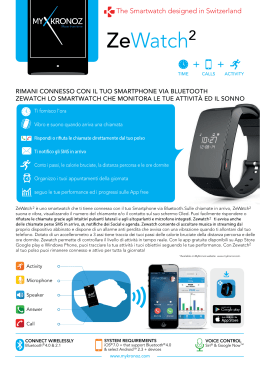 The Smartwatch designed in Switzerland