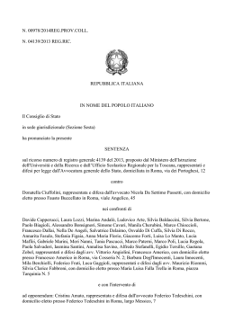decisione del Consiglio di Stato