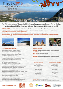The 7th International Theoretical Biophysics Symposium welcomes