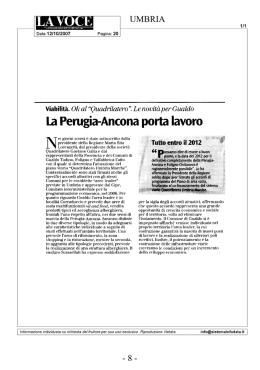 La Voce, 12 ottobre 2007