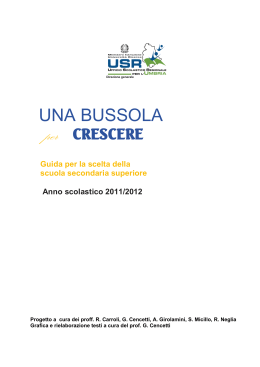 Bussola 2011/2012 - Ufficio Scolastico Regionale per l`Umbria