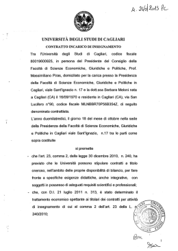 Documento dott.ssa Barbara Meloni