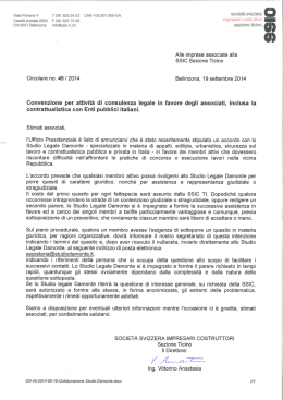 Circolare SSIC n. 45/2014 - Società svizzera impresari costruttori