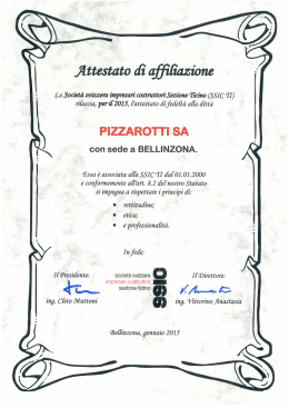 ﬂttestato d&igrave;` qﬁ&icirc;l&icirc;azione