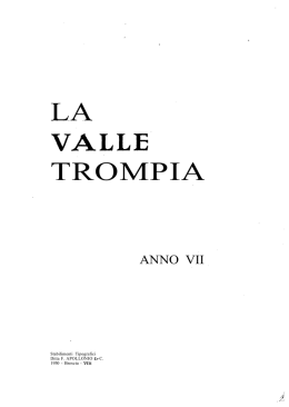 VALLE TROMPIA - Pierantonio Bolognini