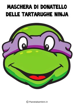 MASCHERA DI DONATELLO DELLE TARTARUGHE NINJA