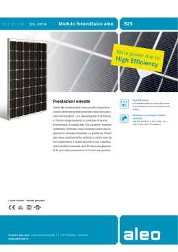 Modulo fotovoltaico aleo S25