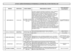 medico disciplina fasce orarie prestazioni e tariffe