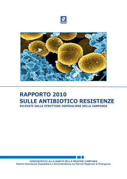 Rapporto 2010 sulle Antibiotico Resistenze
