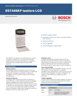 DS7446KP tastiere LCD - Bosch Security Systems
