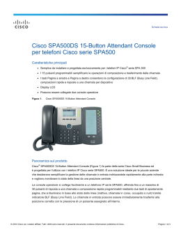 Cisco SPA500DS Digital Expansion Module Data Sheet (Italian)