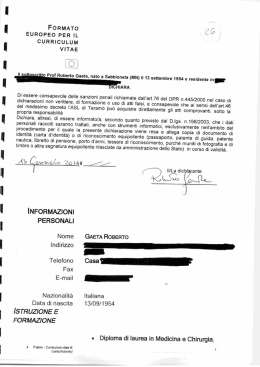 CV Gaeta Roberto