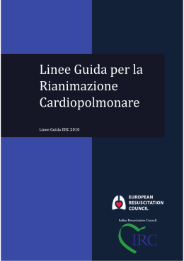 Linee Guida 2010 ERC in Italiano