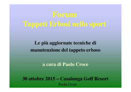 Tappeti Erbosi nello sport