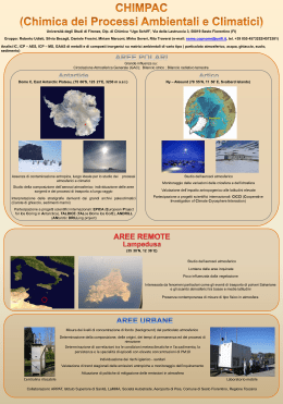 Chimica dei Processi Ambientali e Climatici