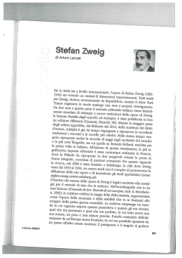 Stefan Zweig Profilo artistico e intellettuale (pdf, it, 4422 KB, 4/21/15)