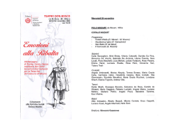 TEATRO DON BOSCO - Home Page Corale Mozart