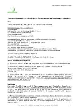 Scarica il testo in formato pdf - Stiamo cambiando il mondo