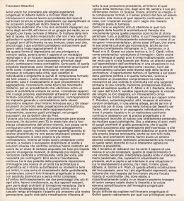 testo di Francesco Moschini in