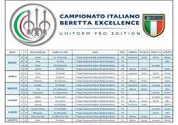 Programma Campionato Italiano Beretta Excellence