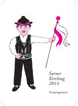 Programm Sarner Kirchtag 2014