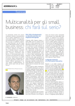 Multicanalit&agrave; per gli small business: chi far&agrave; sul serio?