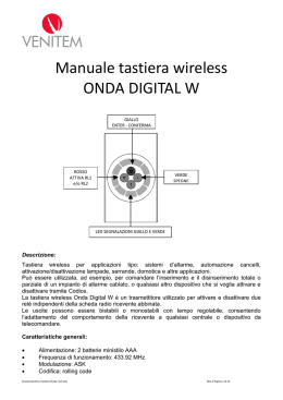 TELECOMANDO E RICEVITORE ASK