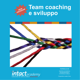 Team coaching e sviluppo