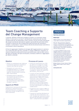Team Coaching a Supporto del Change Management