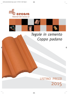 Manufatti In Cemento - Materiali Edili Cecosa