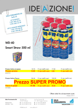 Prezzo SUPER PROMO - Sala Ferramenta SA