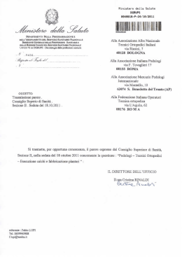 DELL`ORDJNAMENTO DEL SERVIZIO SANITARIO NAZIONALE