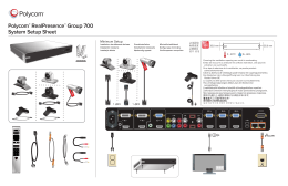 Polycom RealPresence Group 700 System Setup