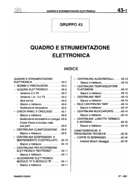 43 quadro e strumentazione elettronica