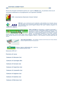 PARTNER/COMMITTENTI Alcuni dei principali
