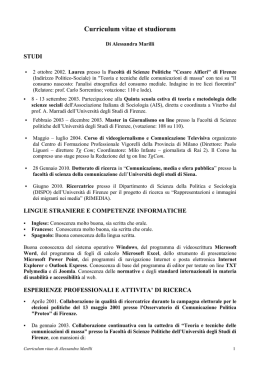 Curriculum Vitae e Bibliografia in formato PDF
