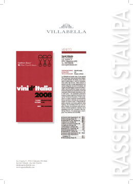 Loc. Canova, 2 - 37011 Calmasino (Vr) Italia Tel. 045 7236448