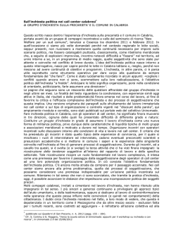 Sull`inchiesta politica nei call center calabresi* di