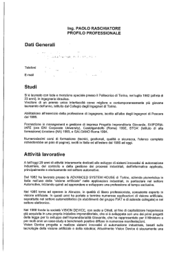 CV Raschiatore - Abruzzo Sviluppo