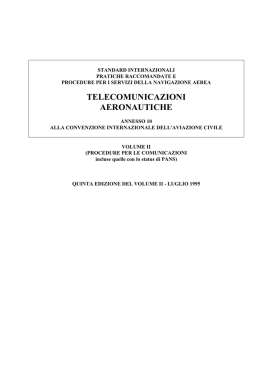 TELECOMUNICAZIONI AERONAUTICHE
