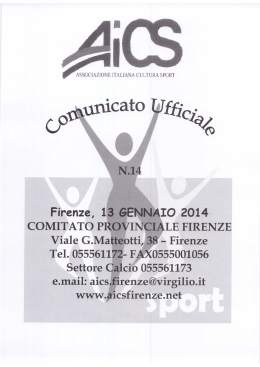 n. 14 - AICS Firenze