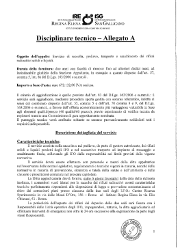 Disciplinare tecnico