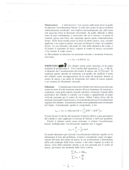 Osservazioni L` affermazione &ldquo;non agendo sulla ruota forze in grado