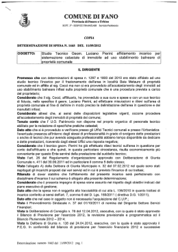 OGGETTO: Studio Tecnico Geom. Luciano Pierini