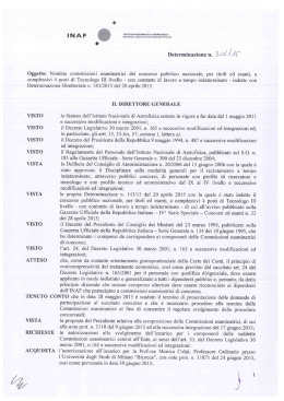 Nomina della commissione