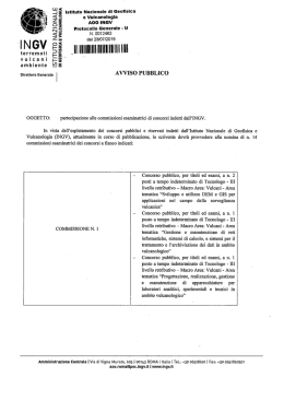 ` g la 2?, &deg; tarata&ldquo; - Istituto Nazionale di Geofisica e Vulcanologia