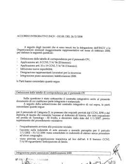 ACCORDO INTEGRATIVO INGV - 0055. DEL 26/ 2/ 2008