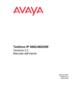 Il telefono IP 4602/4602SW